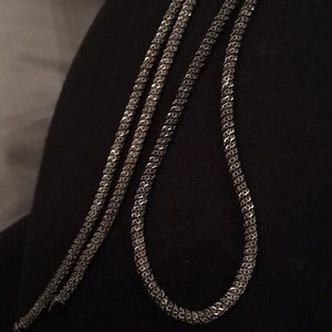 Sterling silver sparkling necklace VTG